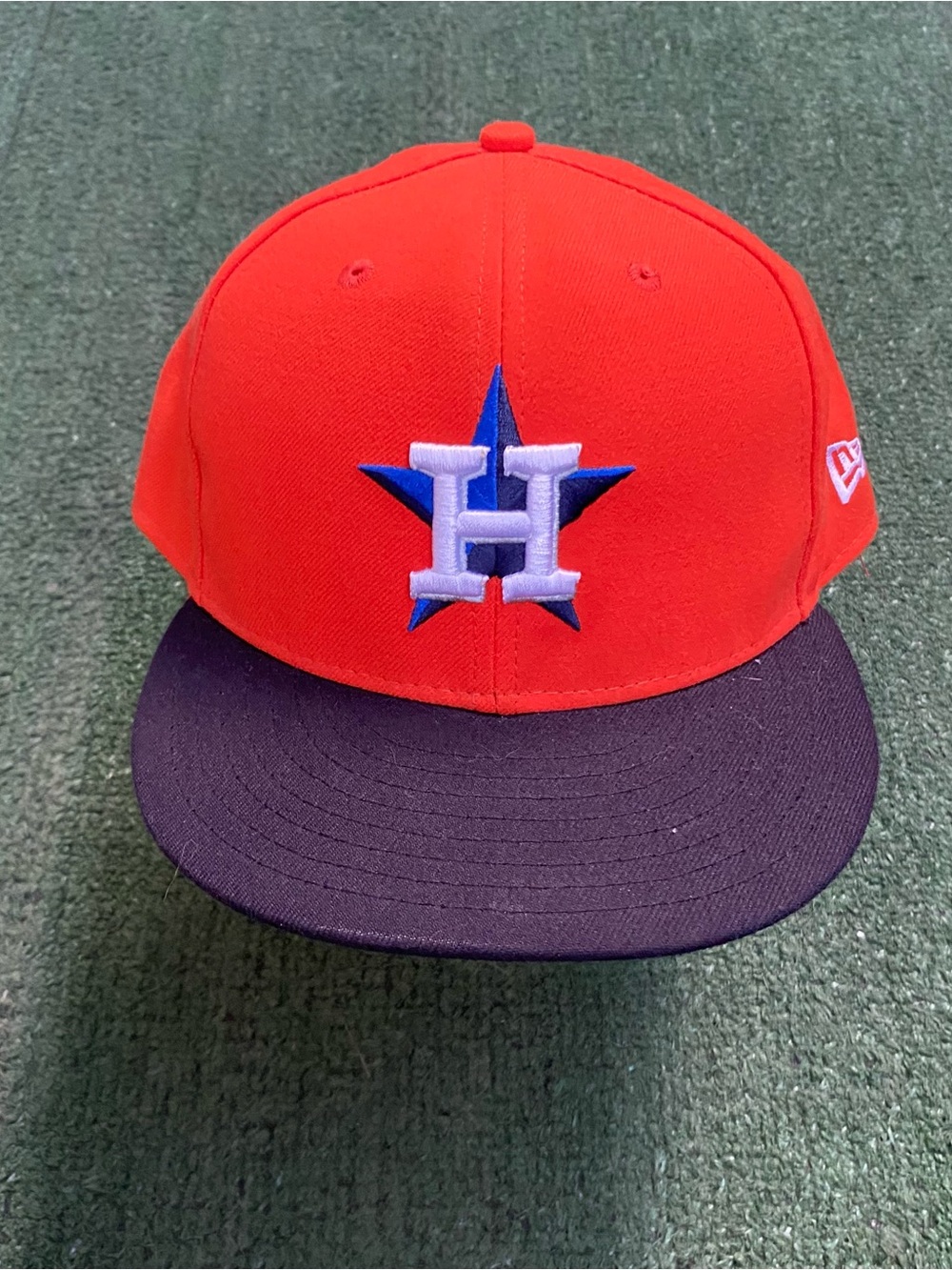 New Era Red and Navy Houston Astros Fitted Hat